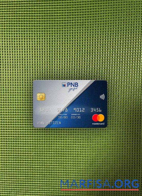 Realistic Philippines National Bank (PNB) mastercard photolook front template